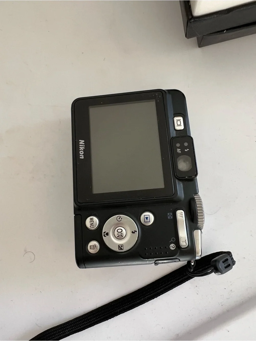 Nikon COOLPIX Compact Digital Camera in Black with Silver Lens Ring